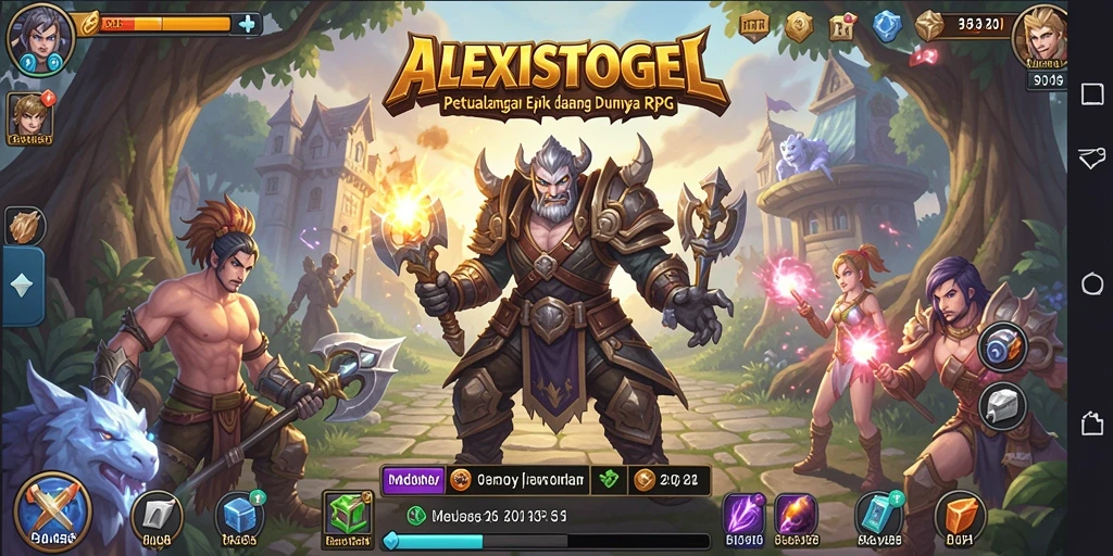 Tampilan gameplay ALEXISTOGEL yang seru dan imersif.