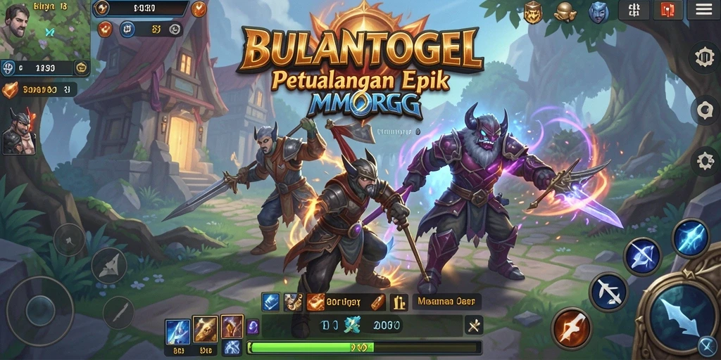 Tangkapan layar gameplay BULANTOGEL yang menunjukkan aksi seru di dunia MMORPG.