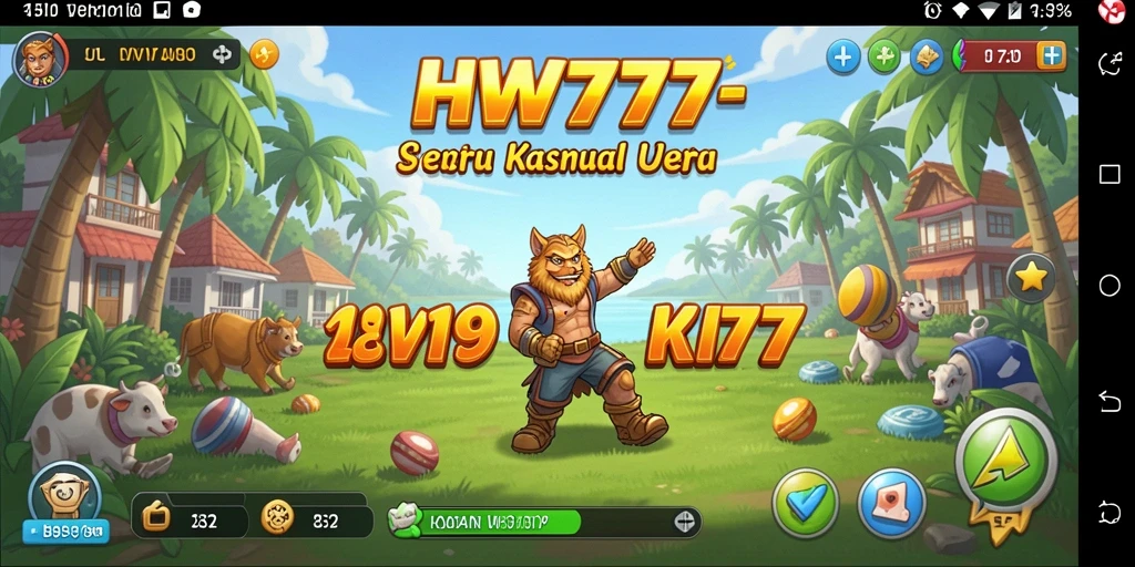 Screenshot utama HW777 menampilkan gameplay yang menyenangkan dan dinamis.