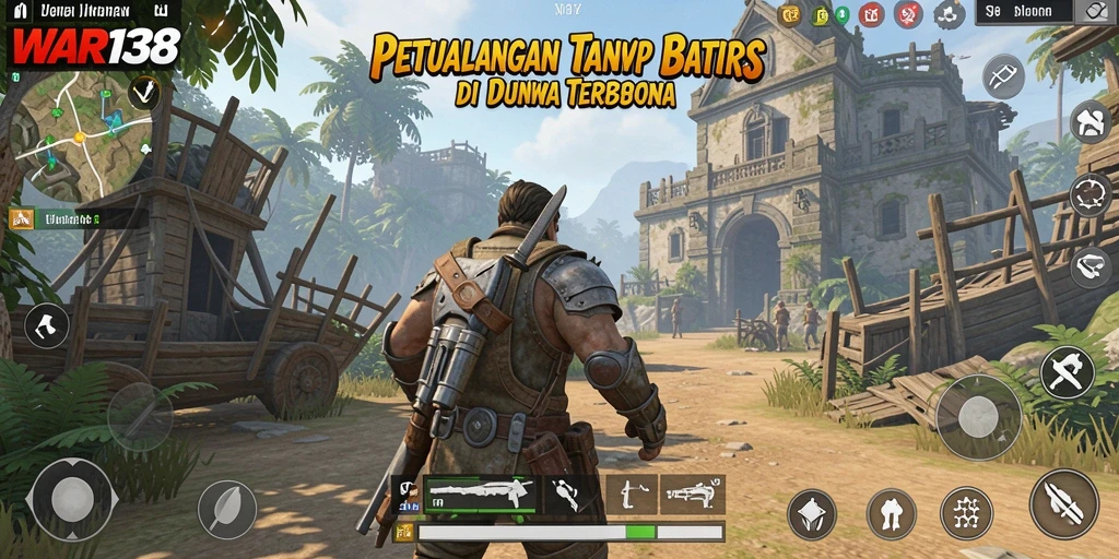 Gameplay WAR138 yang menampilkan petualangan seru di dunia terbuka.