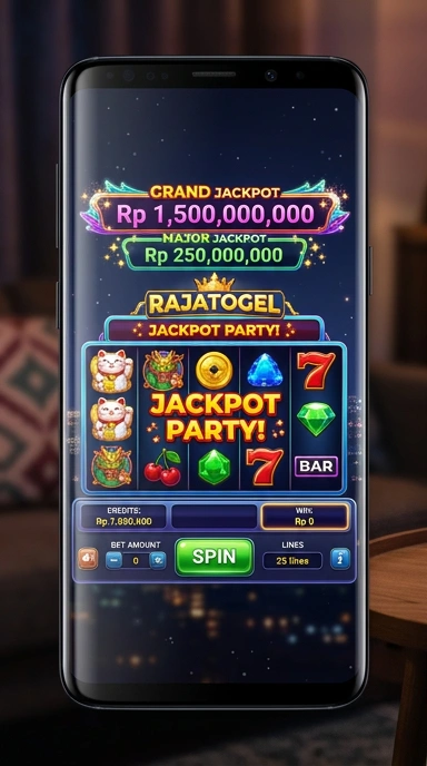 Tampilan utama aplikasi rajatogel dengan berbagai pilihan aplikasi.